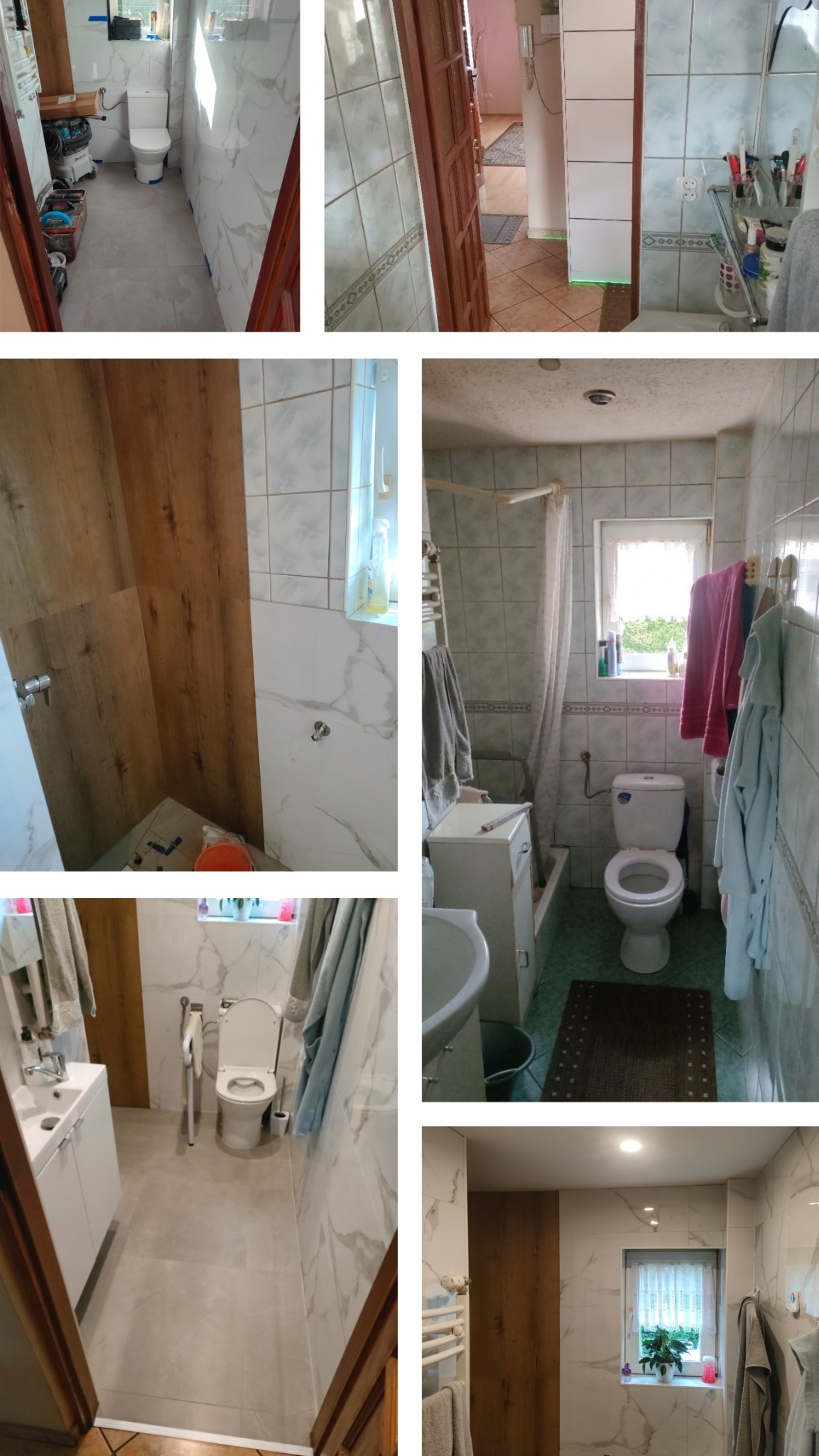 Pruszcz Gdański, łazienka, panele winylowe