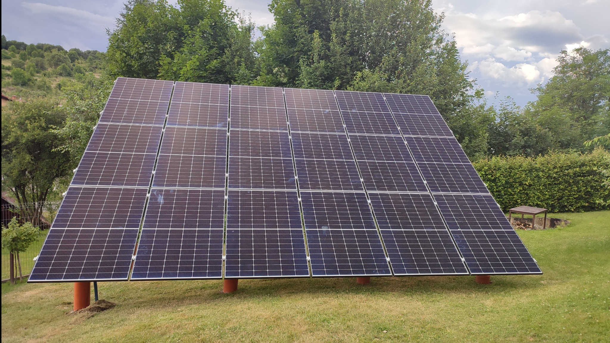 Instalacja fotowoltaiczna , konstrukcja wsporcza na gruncie