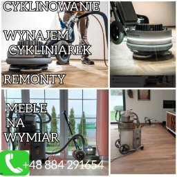 PiASA Przemysław Piaseczny - Parkiet podczas renowacji za pomocą szlifierki podłogowej, widoczne etapy pracy i używany sprzęt.