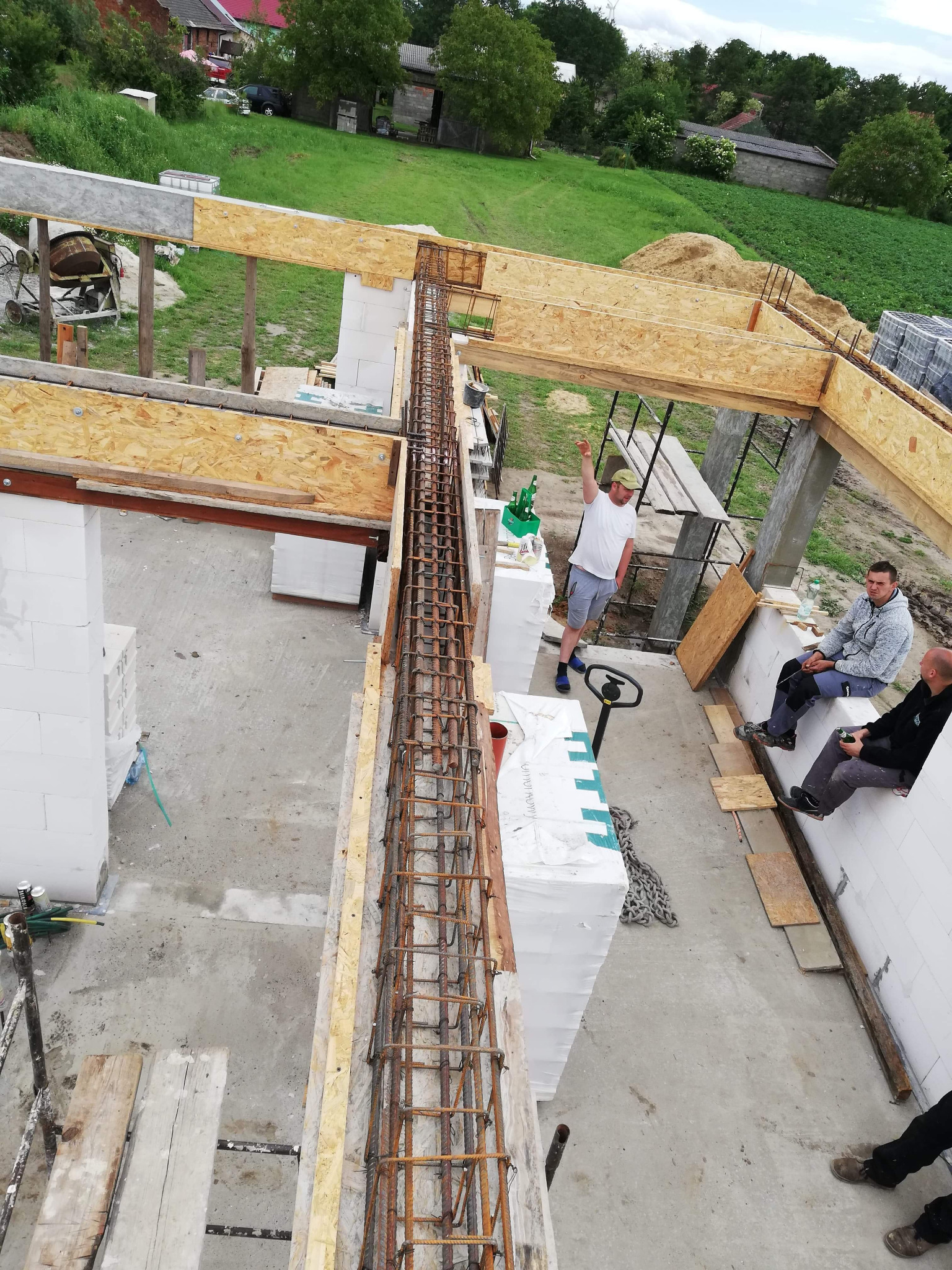 Strop w czasie realizacji