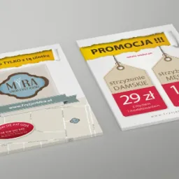 Materiały promocyjne dla firm z branży beauty.