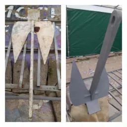 stare kotwice piaskowanie