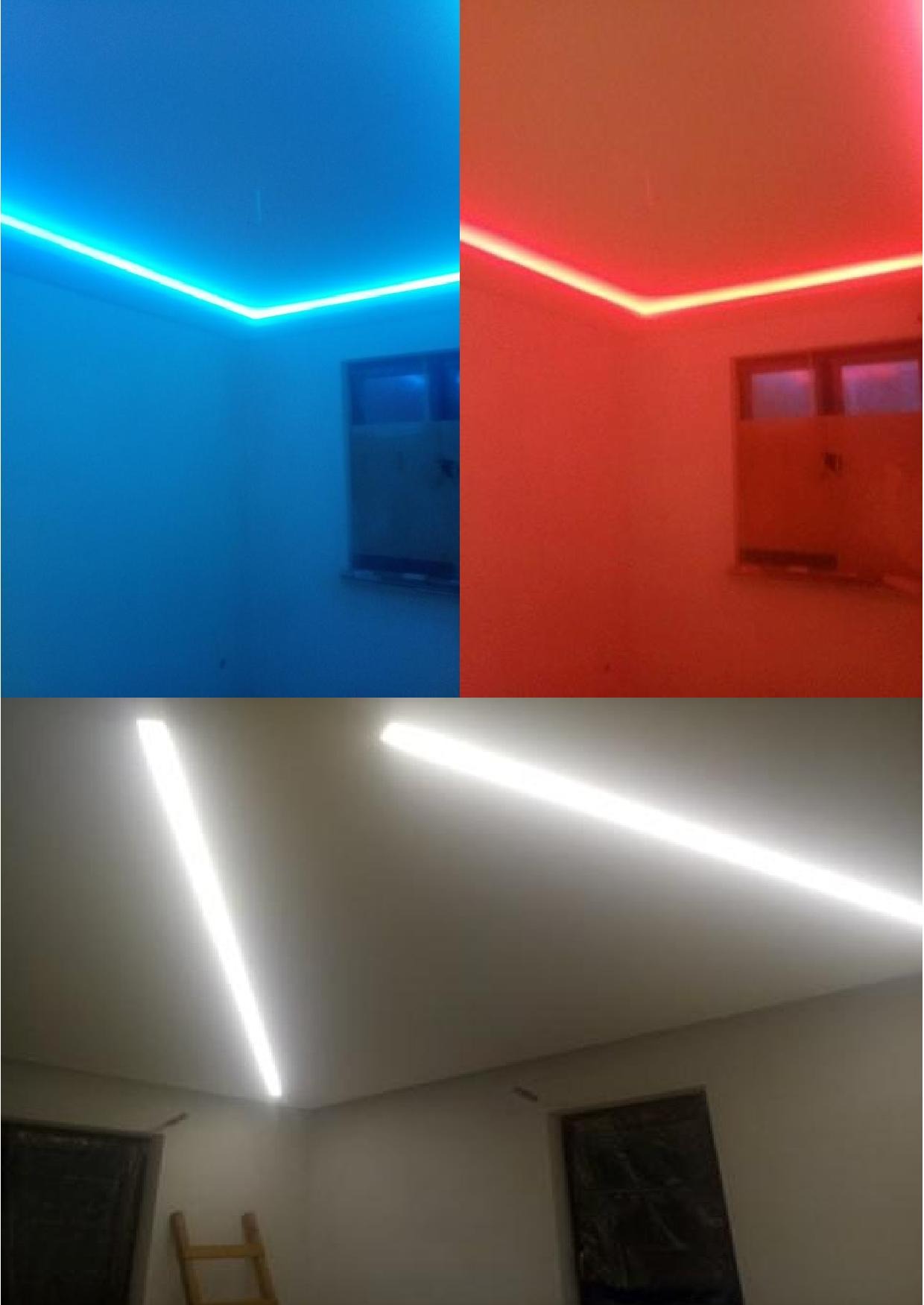 ledy w domku jednorodzinnym - zwykle i kolorowe RGB