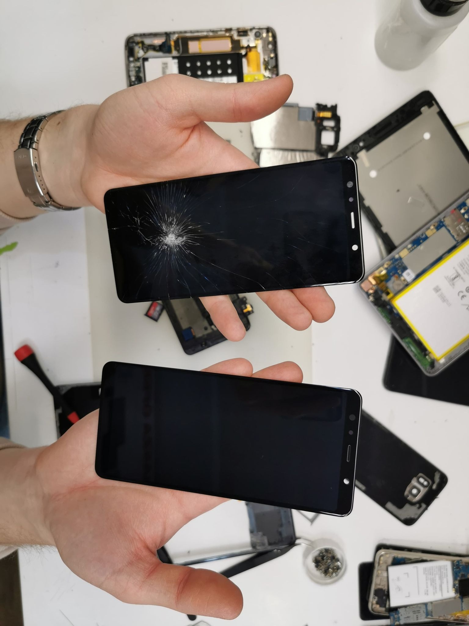 Wymiana ekranu w telefonie Samsung