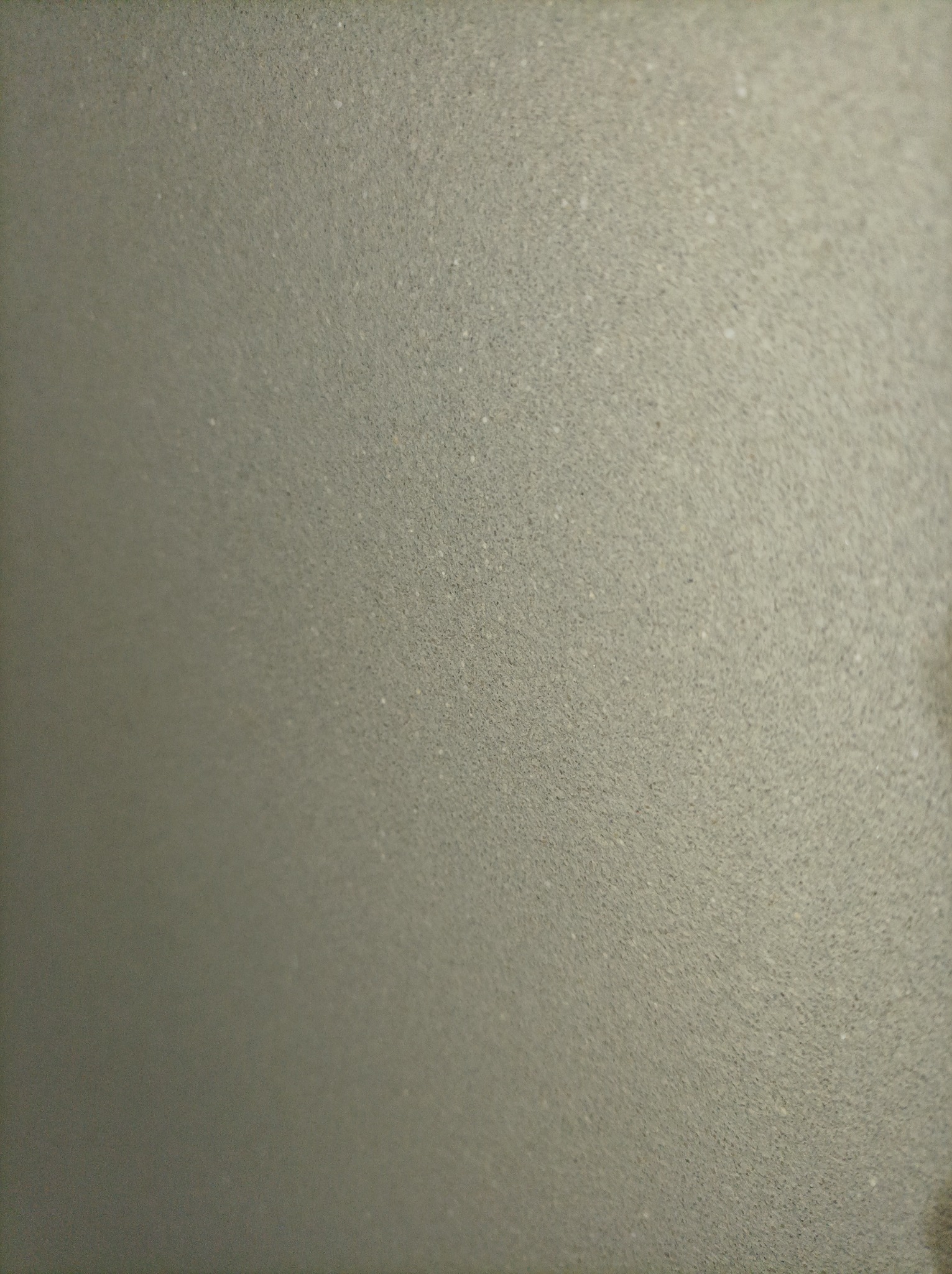 Szara, gładka powierzchnia z delikatną fakturą, przypominająca świeżo nałożony tynk.