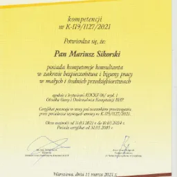 Certyfikat kompetencji