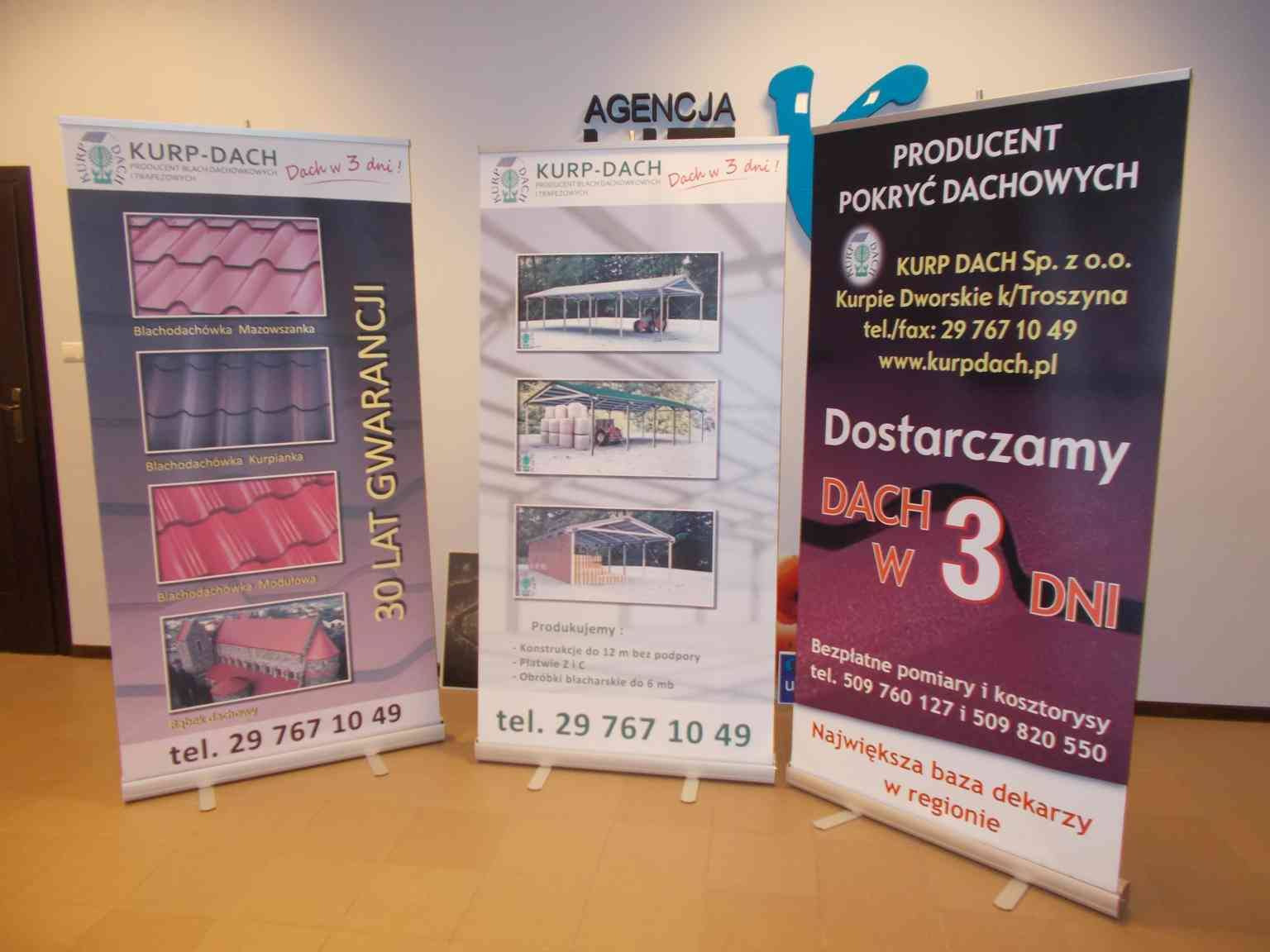 Rollupy, bannery reklamowe Ostrołęka