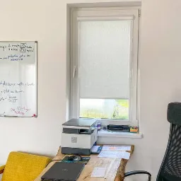 Rolety w kasecie materiałowe