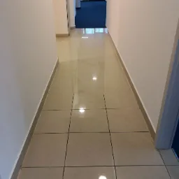 Płytki w trakcie czyszczenia.