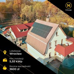 N Energia - instalacja fotowoltaiczną we Wrocławiu. 3600 zł oszczędności rocznie dla klientów N Energii. 