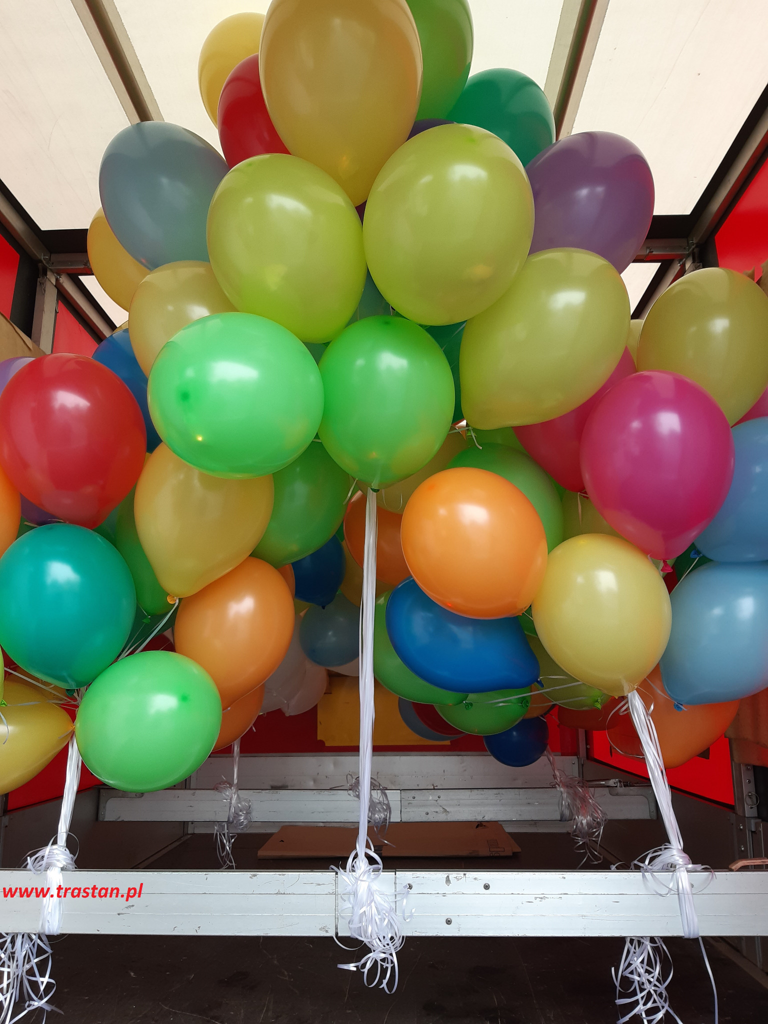 Transport balonów Trastan