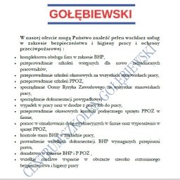 Centrum Szkoleń BHP i PPOŻ Gołębiewski - Perfekcyjny Kosztorys Powykonawczy Koło
