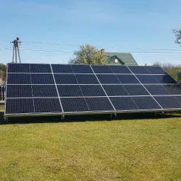 Instalacja 9,1 kWp. na modułach bifacjalnych.