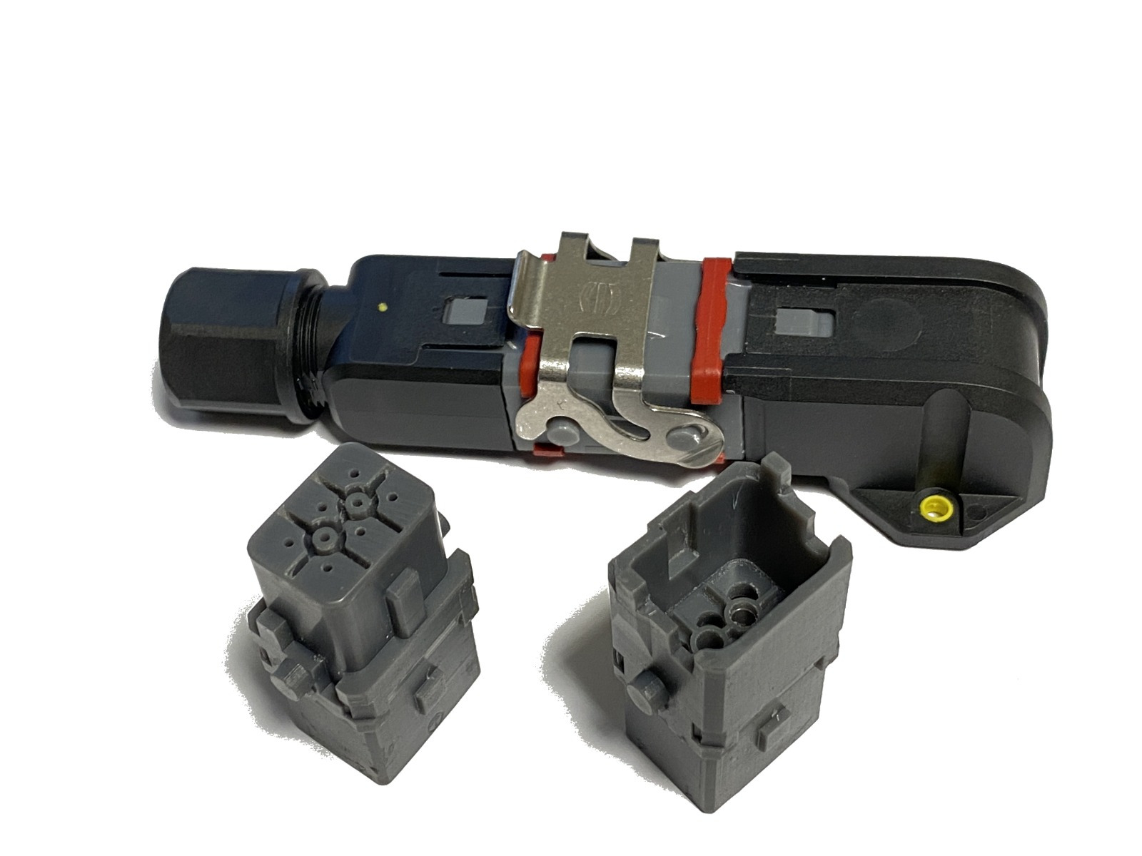 Wtyczka i gniazdo złącza przemysłowego wykonane w technologii SLA