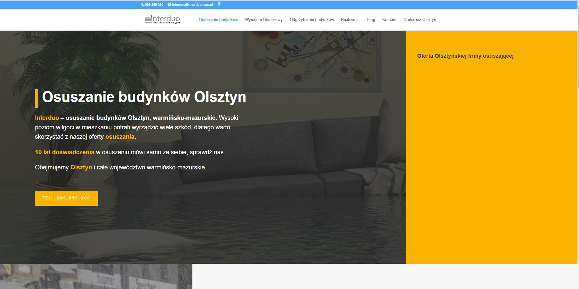 zaprojektowaliśmy stronę internetową dla interduo