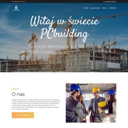 Strona internetowa, dla firmy budowlanej. 