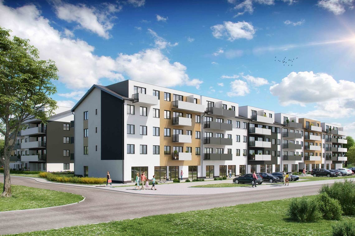 Projekt zabudowy wielorodzinnej przy współpracy z Murapol S.A.