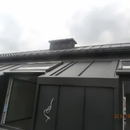 dach z blachy na rąbek