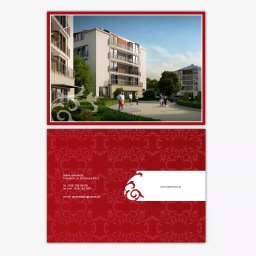 Projekt graficzny materiałów reklamowych dla osiedla mieszkaniowego Parzniew