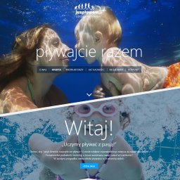 Projekt graficzny strony internetowej szkoła pływania