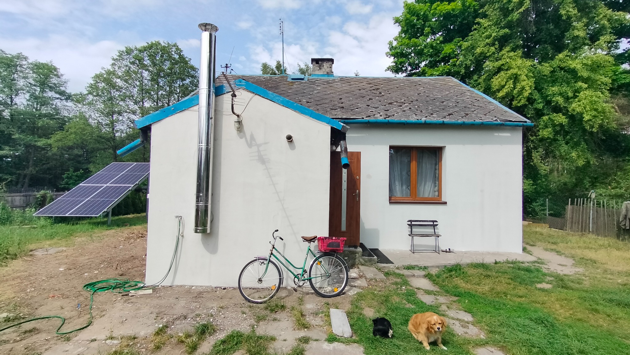 po dociepleniu + nowy komin