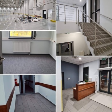 Remont Powierzchni Biurowej. Mycie/Czyszczenie Hali.