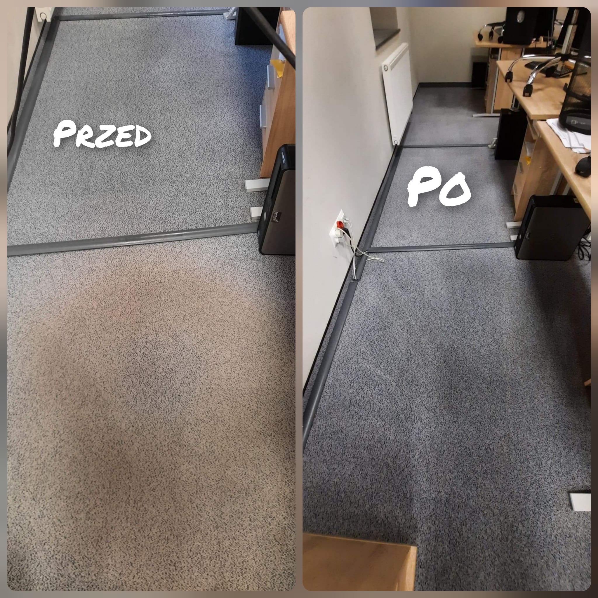 Czyszczenie wykładziny dywanowej.