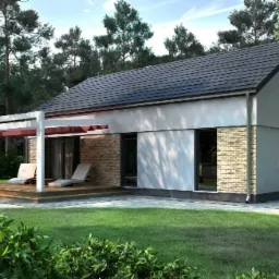 PROJEKT AD 98 N KOSZT 298000,00 zł brutto . WERSJA ENERGOOSZCZĘDNA, STAN DEWELOPERSKI