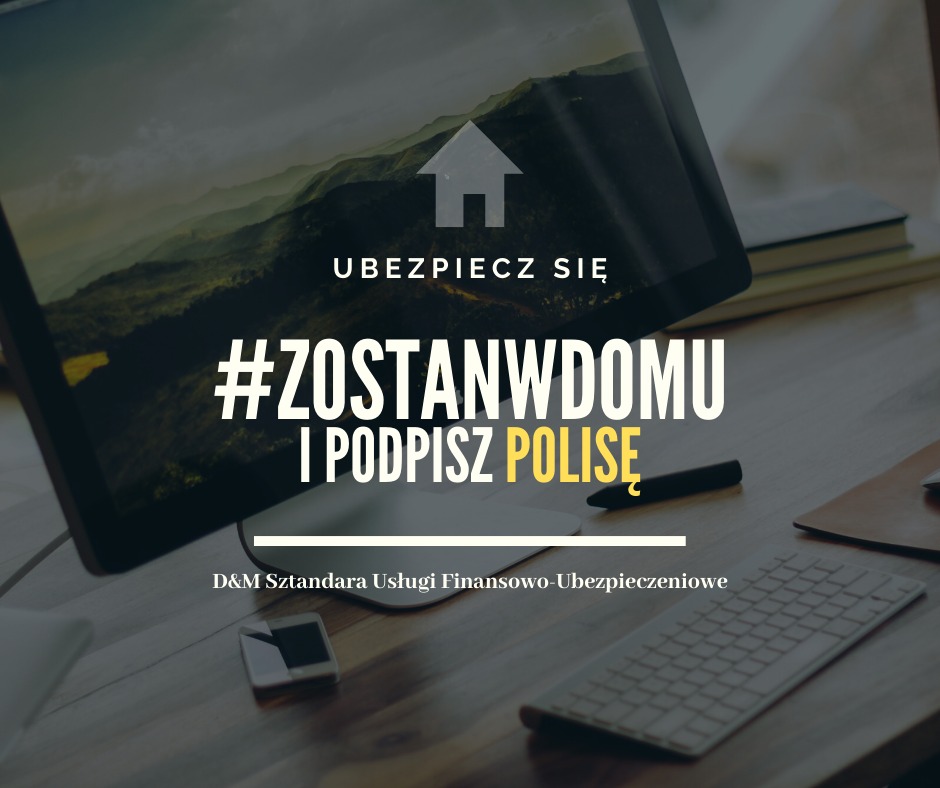 W dzisiejszych czasach stawiam na bezpieczeństwo, dlatego też możecie Państwo zawrzeć polisę online.