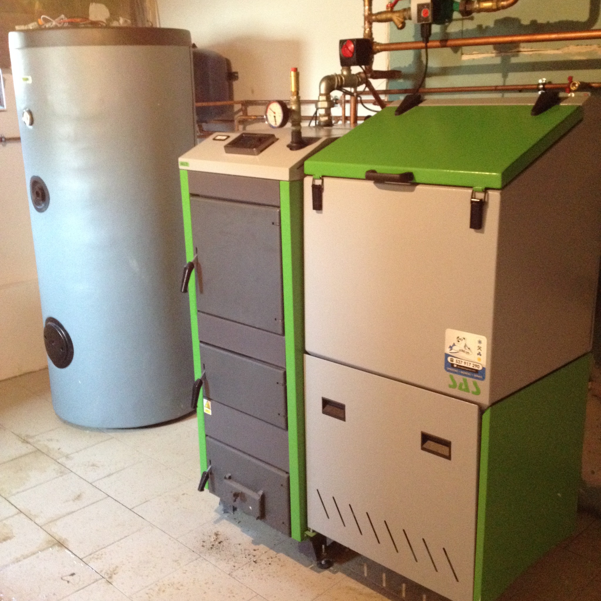 Kotłownia na ekogroszek w domu wielorodzinnym w Miłobądzu