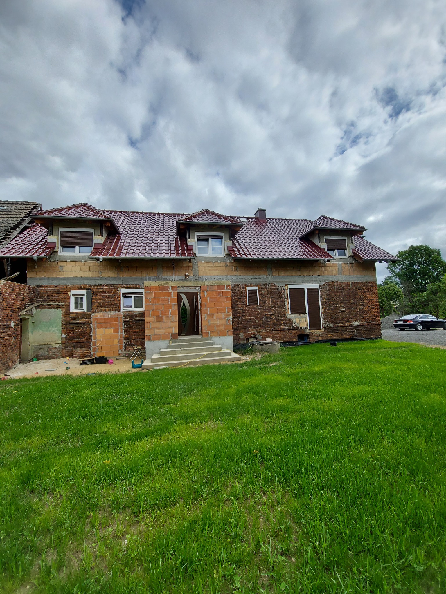 Przebudowa domu plus ganek