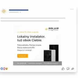 Projekt pakietu postów do social media dla firmy Solair Energy Poland.