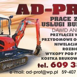 AD-PROF Prace Ziemne I Usługi Budowlane Dawid Andruszyn - Budownictwo Mściwojów