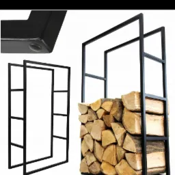 Stelaż na drewno kominkowe . Malowany proszkowo Na wymiar