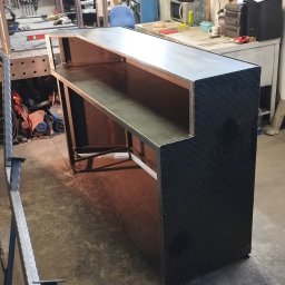 WoodProSteel - Stalowa lada do strzelnicy Wg projektu klienta