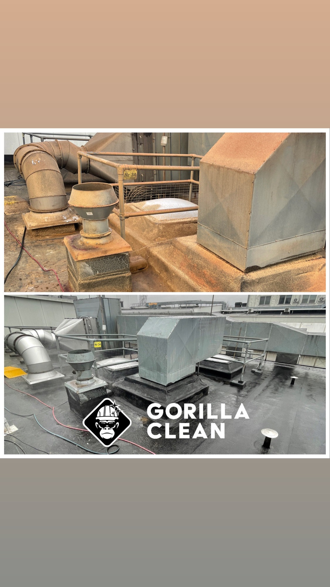 Czyszczenie dachów płaskich, świetlików oraz elementów wentylacji