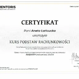 Certyfikat - Księgowy - kod 331301