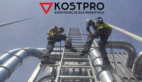 montaż drabin przemysłowych, drabina inspekcyjna, drabina z koszem ochronnym, drabina ewakuacyjna