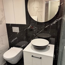 Happy Dreams - Szafka nad geberit i pod umywalkę realizacja mieszkanie w Warszawie