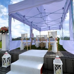 Ślub w plenerze pod namiotem wynajem namiotów na ślub