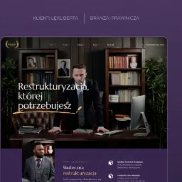 Klient: Lexliberta. Projekt: Strona internetowa. Branża: prawnicza.