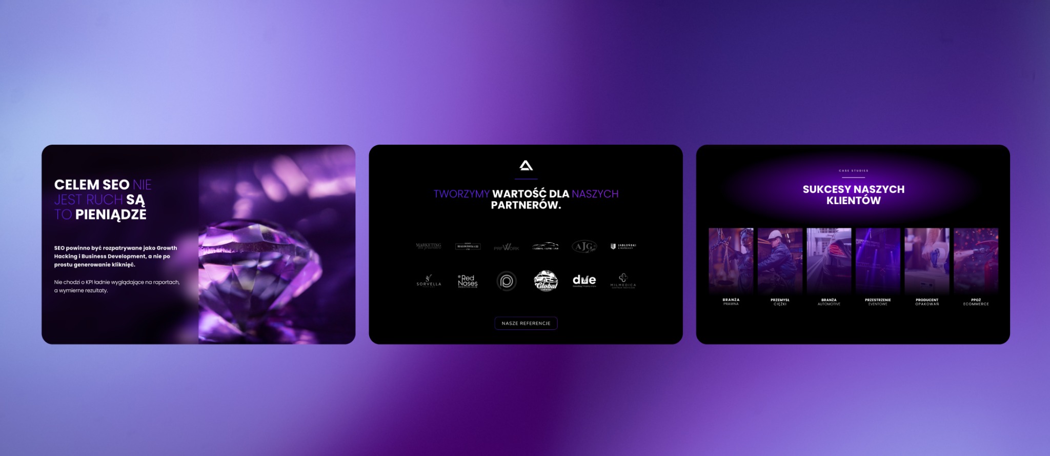 Klient: Adspektra. Projekt: Strona internetowa. Branża: marketing.