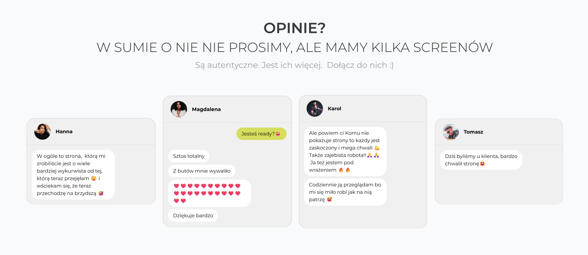 Dołącz do grona zadowolonych klientów :)