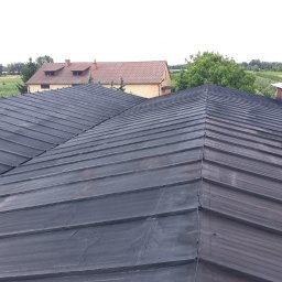 Efekt końcowy  - dach z blachy 