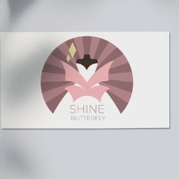 Logotyp dla sukien ślubnych "Shine Butterfly"
