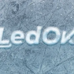 Logotyp sklepu łyżw 'LedOk'