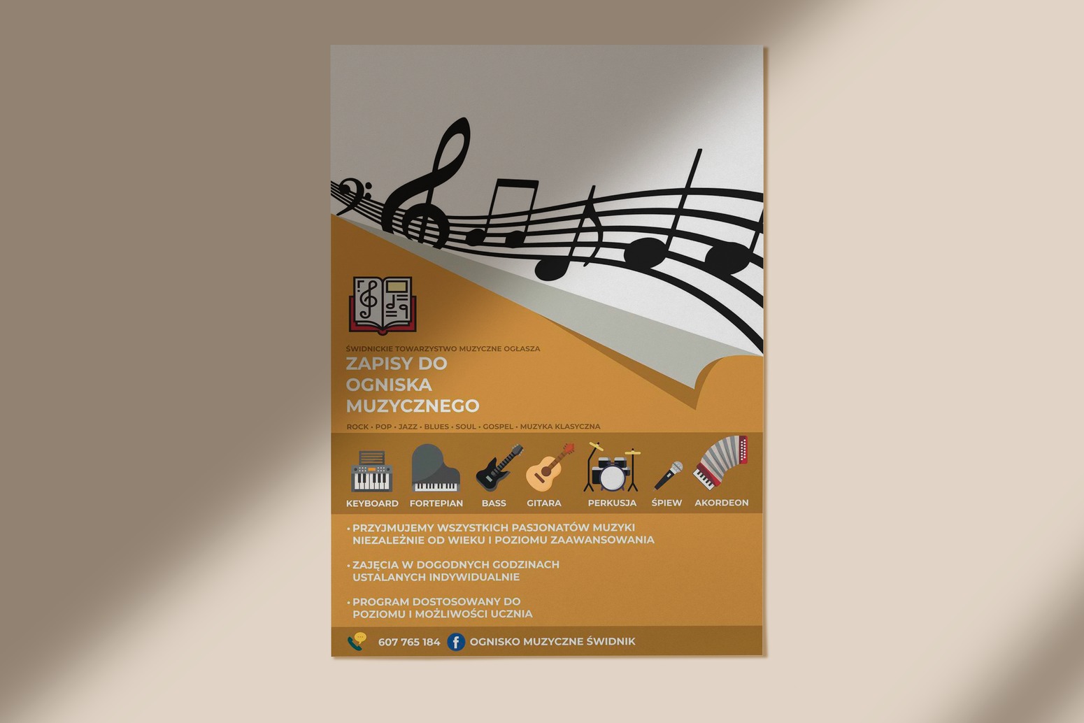 Poster ogniska muzycznego