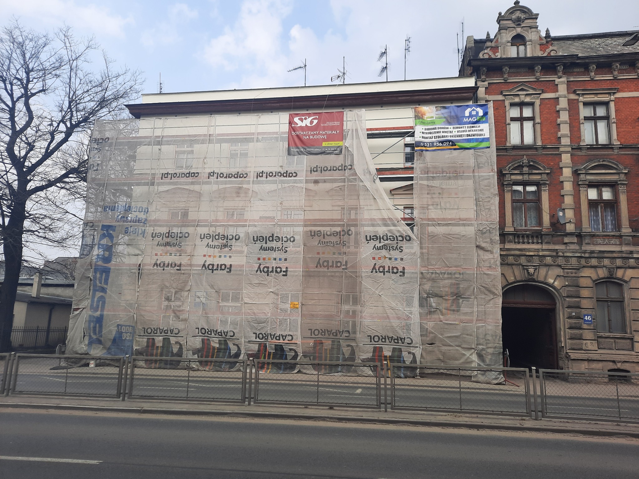 Remont kamienicy przy ul. Dworcowej w Inowrocławiu