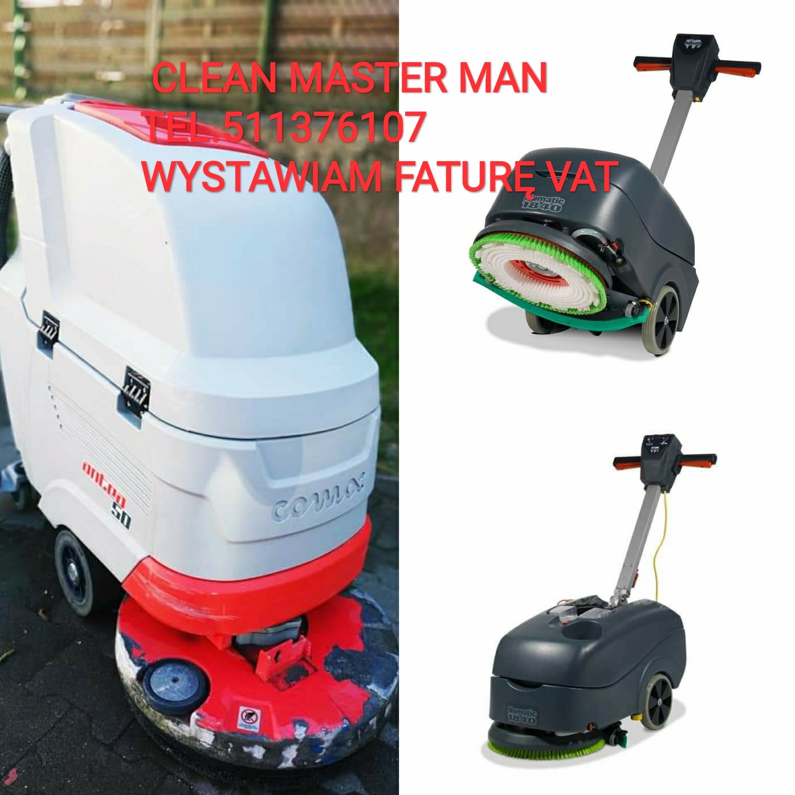 Maszynowe czyszczenie posadzek w mieszkaniach, domach,halach,punktach gastronomicznych.