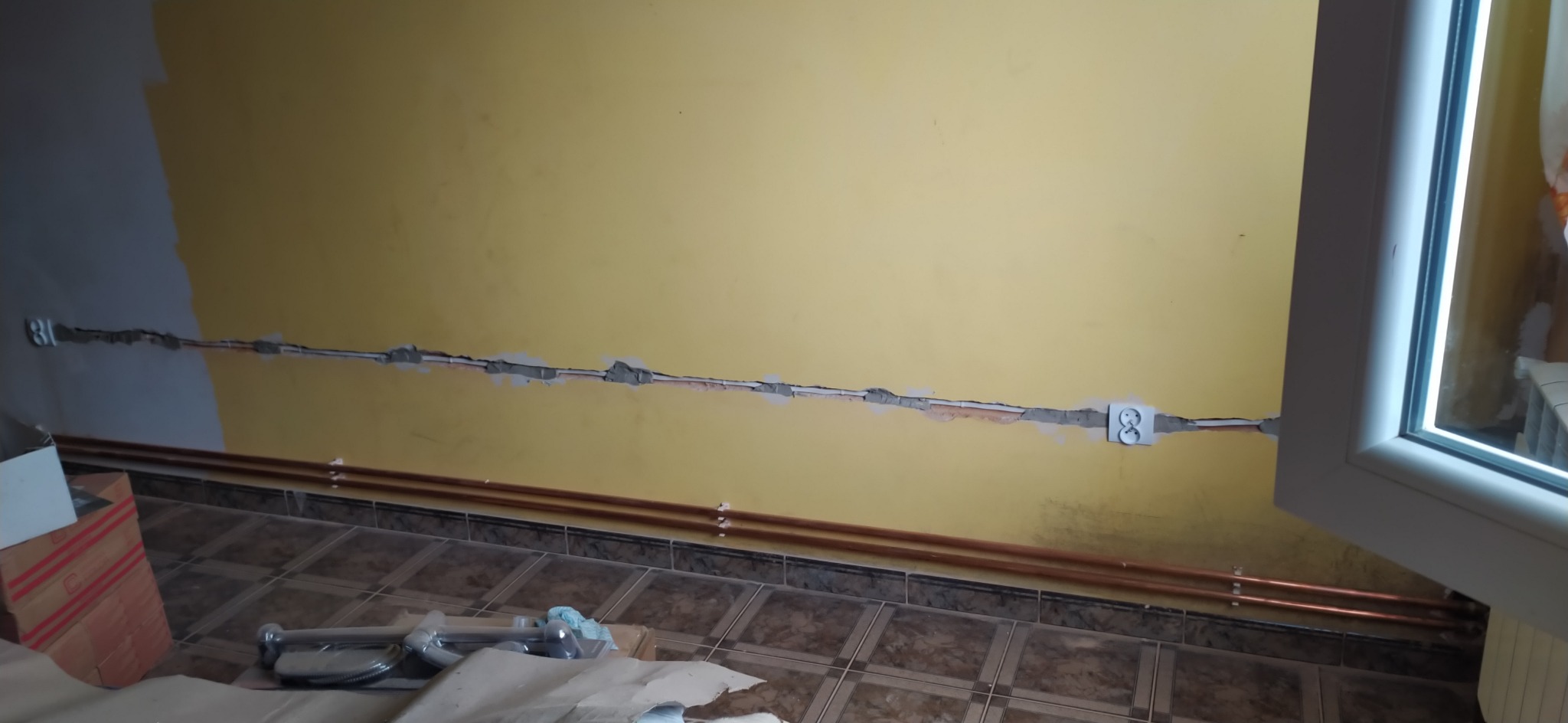 Doróbka kilku gniazd u klienta w mieszkaniu.